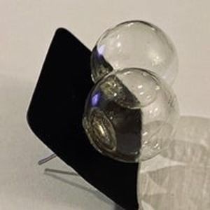 Glass Bubble Stud Earrings NEW